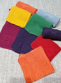 &ouml;kologische Sp&uuml;lt&uuml;cher 100% Baumwolle, verschiedenen Farben und Muster, Doppelpack
