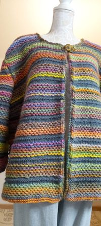 Regenbogen-Jacke Gr. XL